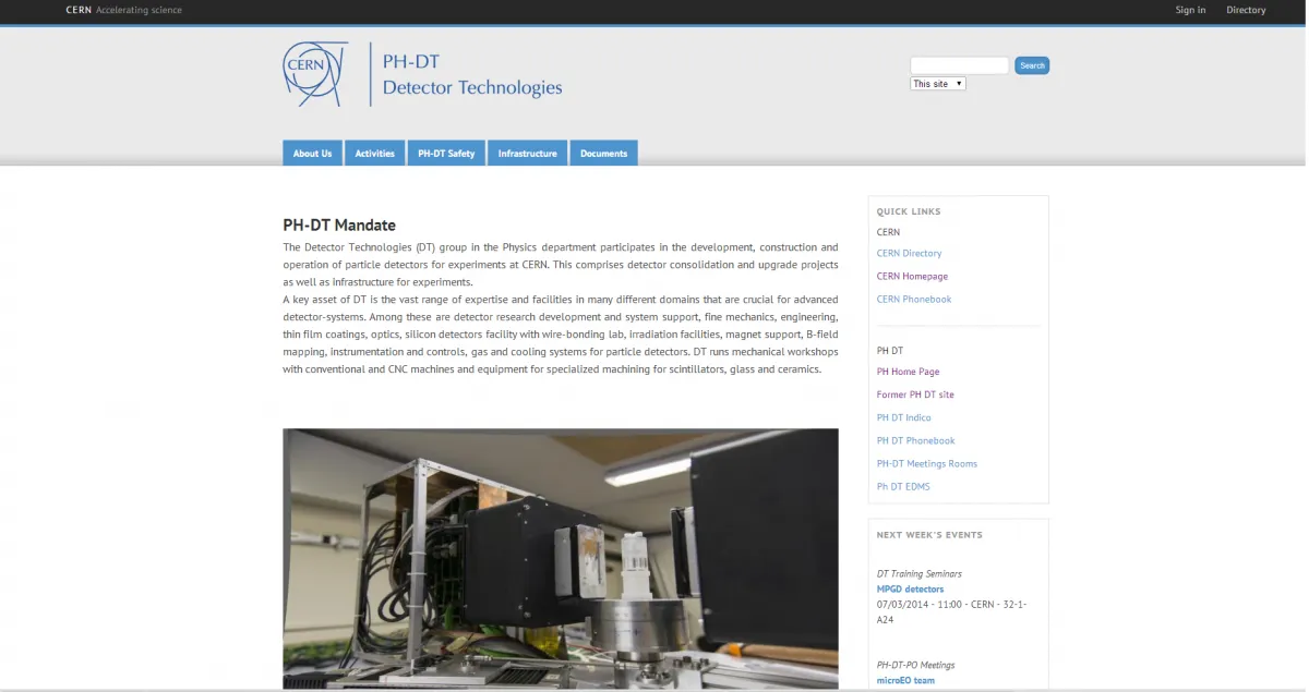 Browse the new websites of the DT and SFT groups
