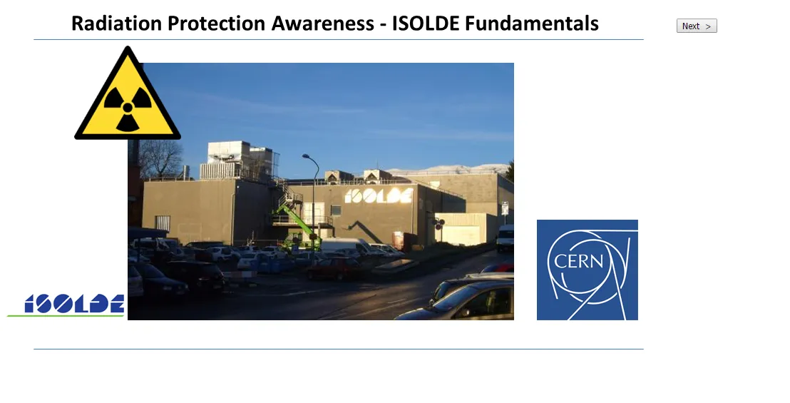 ISOLDE offers safety training courses