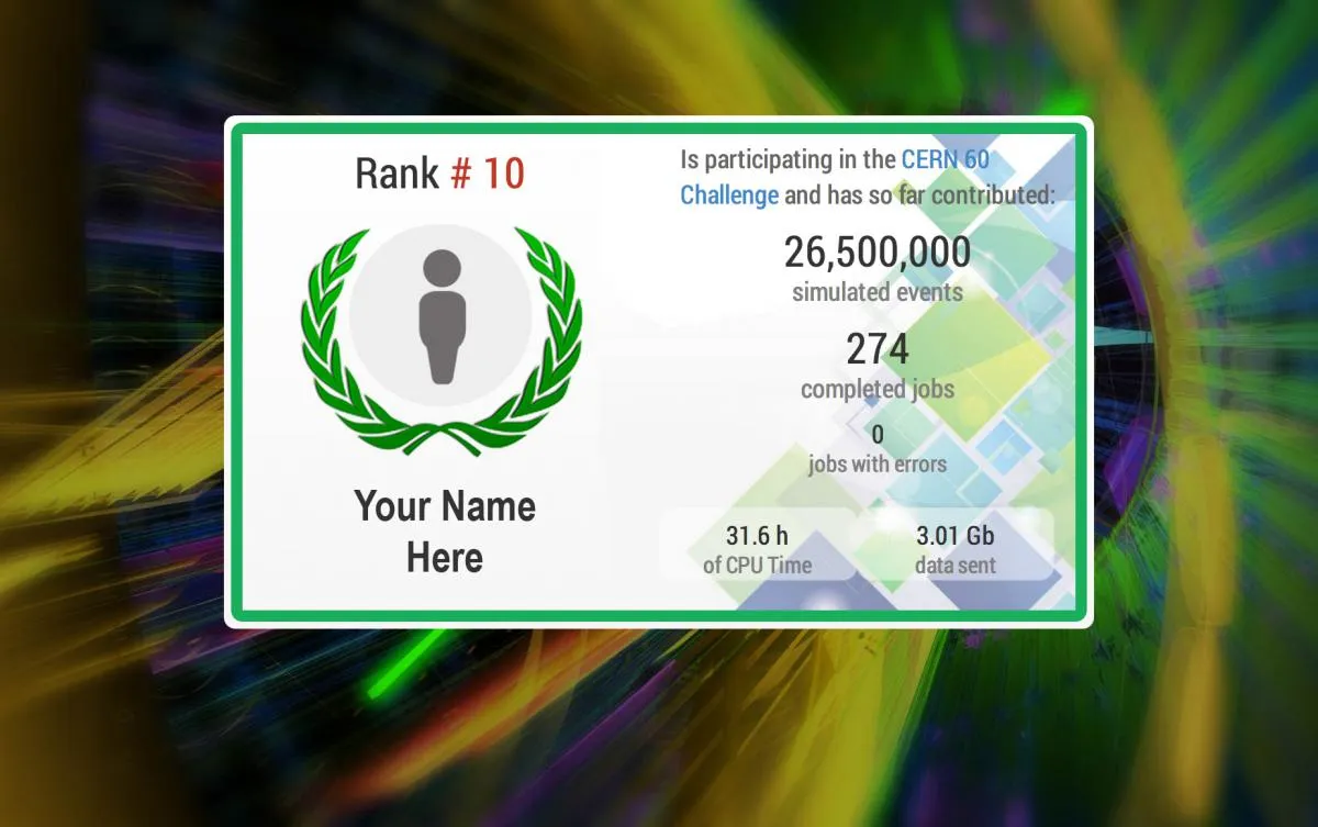 CERN 60: Public Computing Challenge