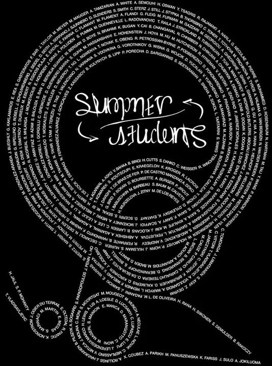 A world map of 2014 summer students